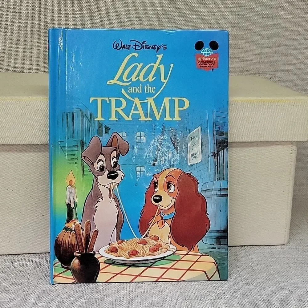 Disney's Lady and The Tramp II‎ vhs, books and Tramp plush